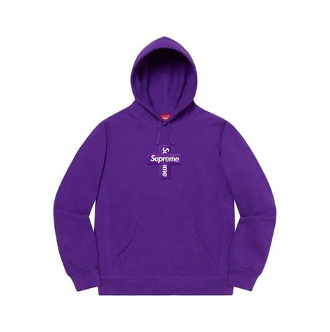 supreme purple hoodie